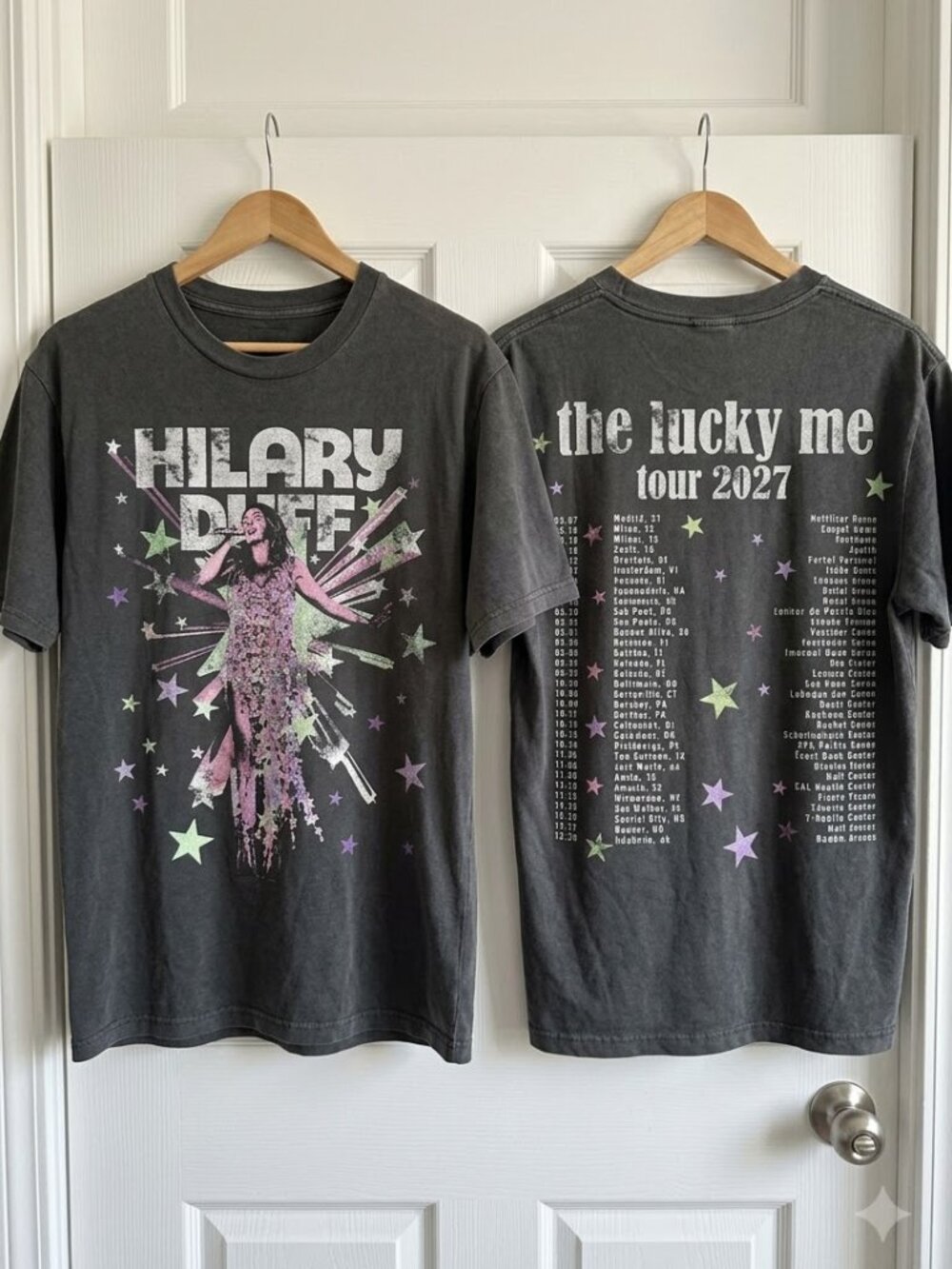 Hilary Duff the lucky me tour 2027 graphic tee